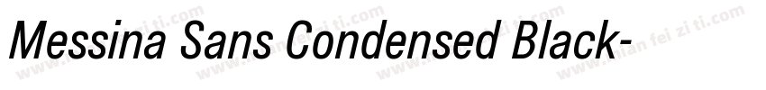 Messina Sans Condensed Black字体转换
